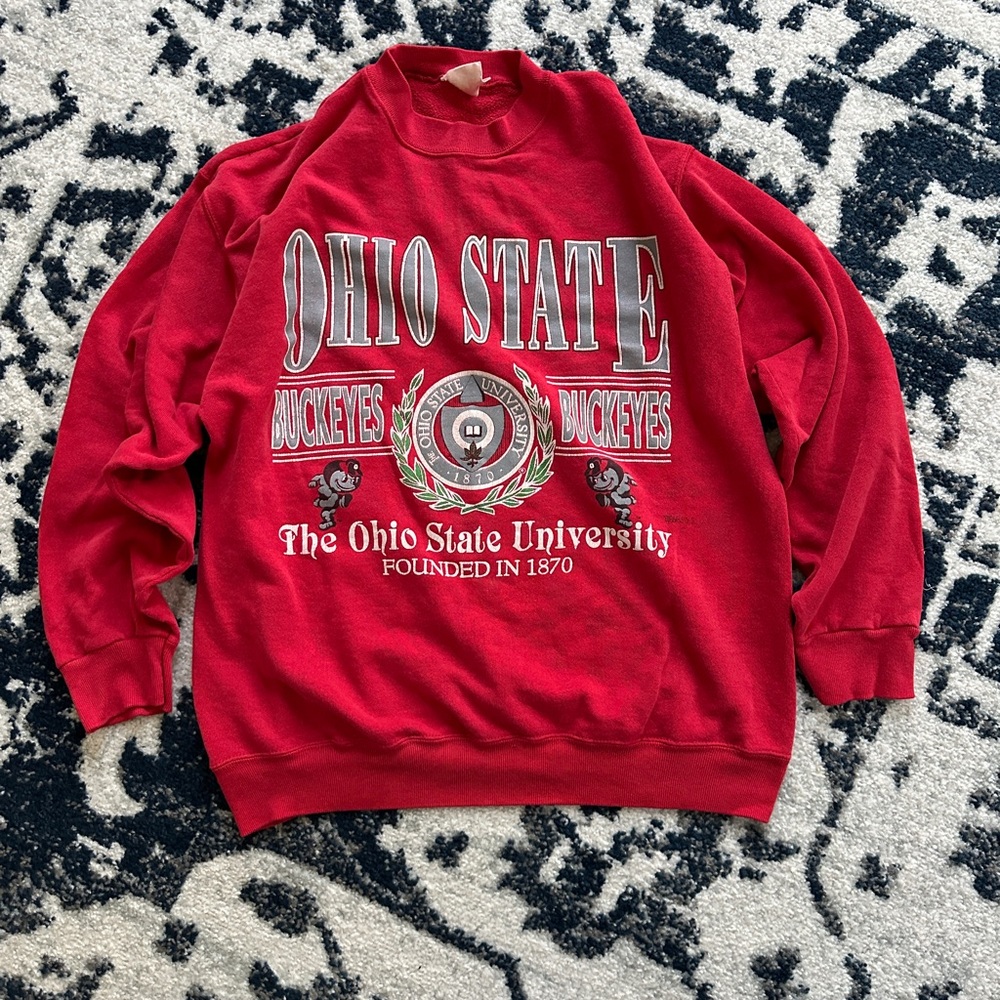 Vintage Ohio State University Red Sweater